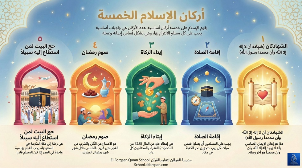 أركان الإسلام الخمسة